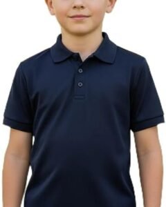 Playera polo niño azul marina