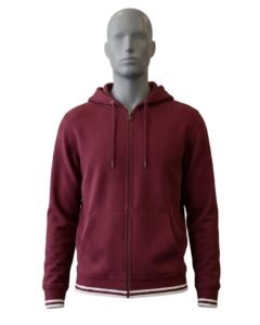 Sudadera zipper roja