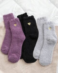 3 pares de calcetines térmicos de invierno con forro grueso, suave y esponjoso