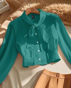 Blusa elegante y de oficina para otoño para damas
