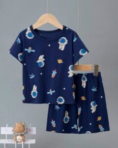 Pijama de Manga Corta y Pantalones Cortos para Niños