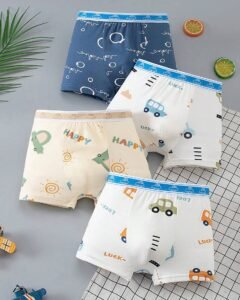 Calzoncillos tipo bóxer cómodos y suaves con estampado de dibujos animados