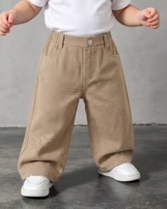 Pantalones vaqueros de mezclilla para niños pequeños, pantalones largos