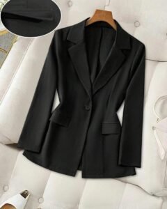 Chaqueta de traje de para otoño e invierno, estilo de oficina y negocios casual