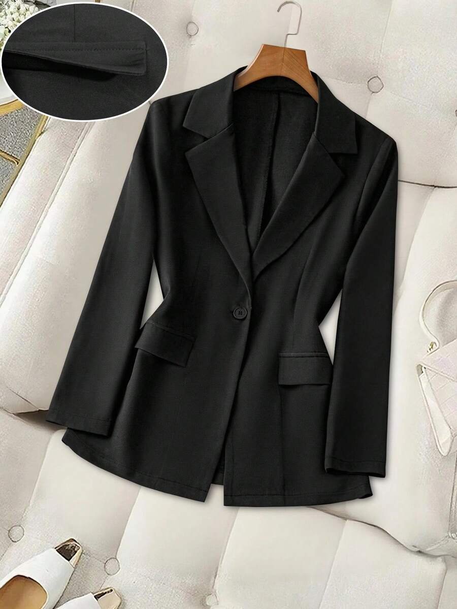 Chaqueta de traje de para otoño e invierno, estilo de oficina y negocios casual