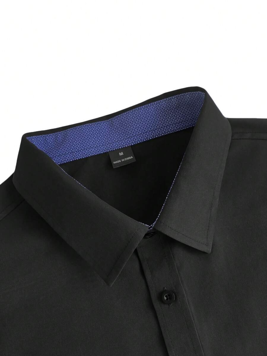 Camisa casual formal de manga corta con botones - Imagen 2
