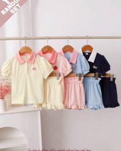 1 Pieza de Camiseta de cintura con volantes y falda-pantalón