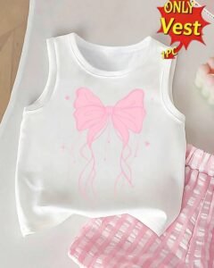 Top de tirantes básico con estampado de lazo