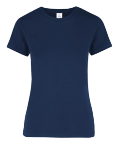 Playera Cuello Redondo Mujer Azul marino