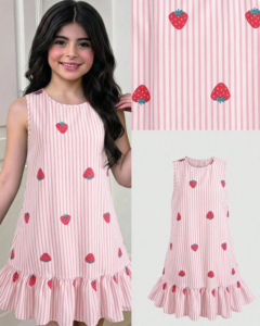 Vestido de verano dulce casual y lindo