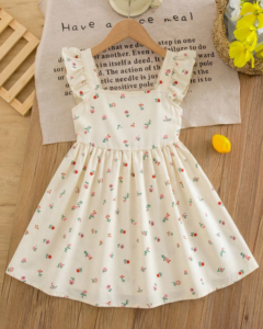 Vestido Joven Estampado Floral Amarillo