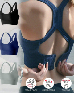 Sujetador de fitness, top corto sexy, sujetador acolchado