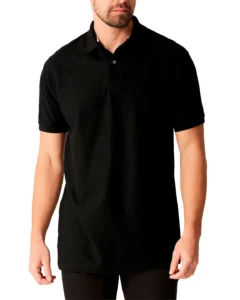 Playera polo negro manga corta hombre supreme