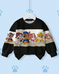 Sudadera con forro térmico y estampado de perro de dibujos animados