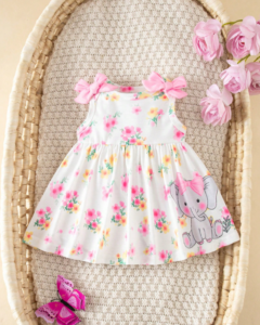 Vestido sin mangas con estampado floral lindo