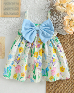 Vestido midi elegante y lindo con estampado floral texturizado