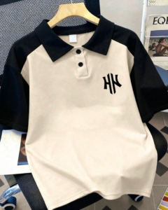 Camisa polo de manga corta para niños y jóvenes, con diseño de bloque