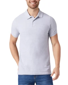 Playera polo gris manga corta hombre supreme